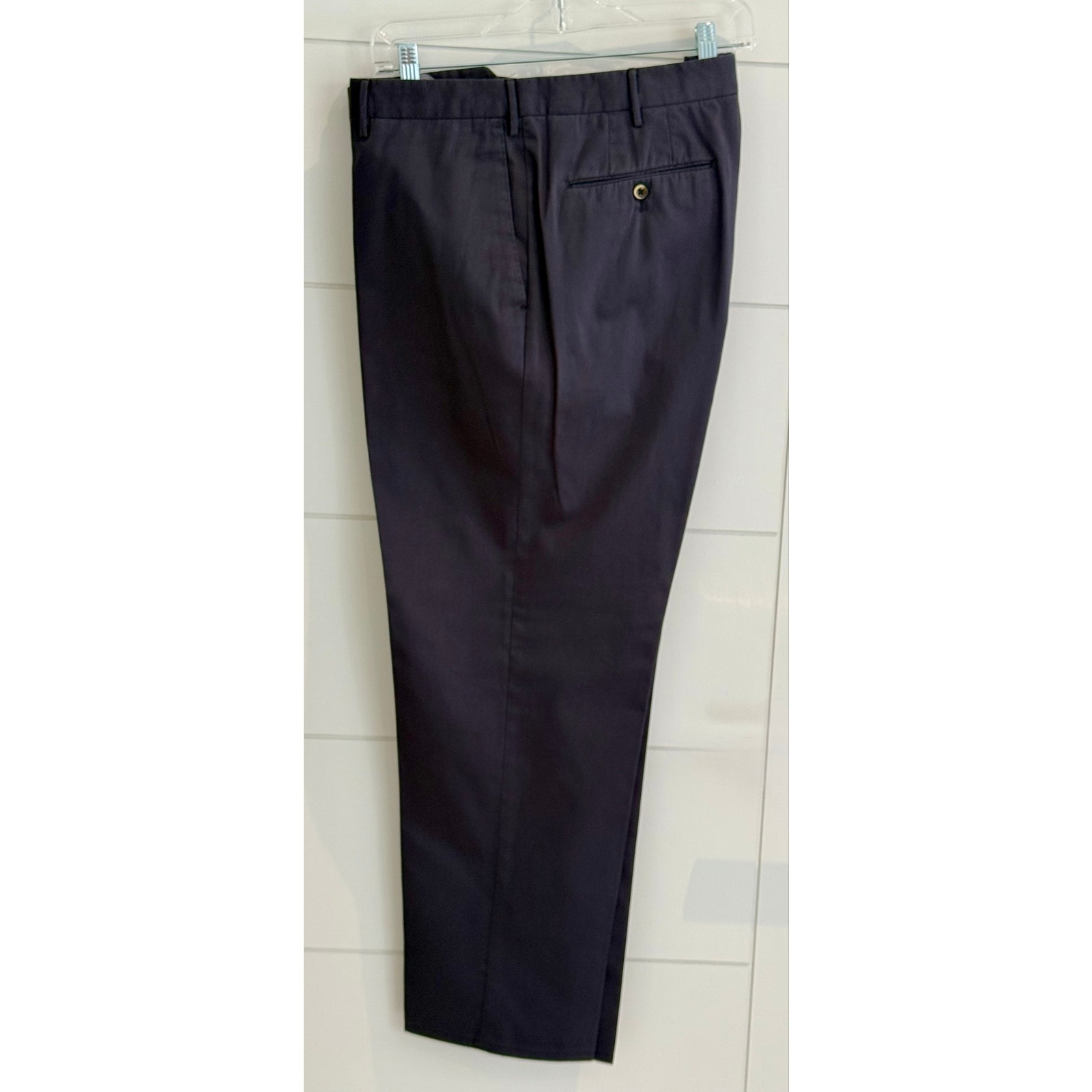 Pt01 Men's Slim Fit Cotton/Silk Pants Navy Size 56 It/40us